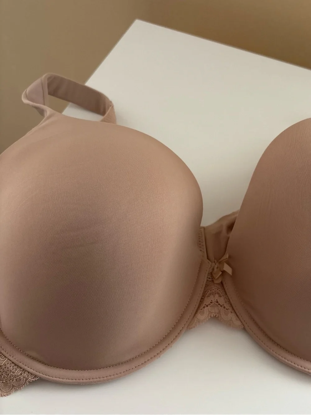 Joyspun Nude Plus Lace Wing T-Shirt Bra - Picture 2 of 6
